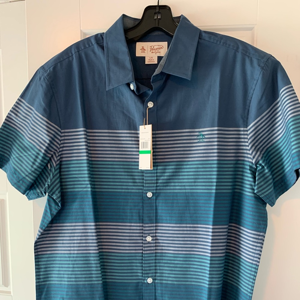 Casual penguin button down